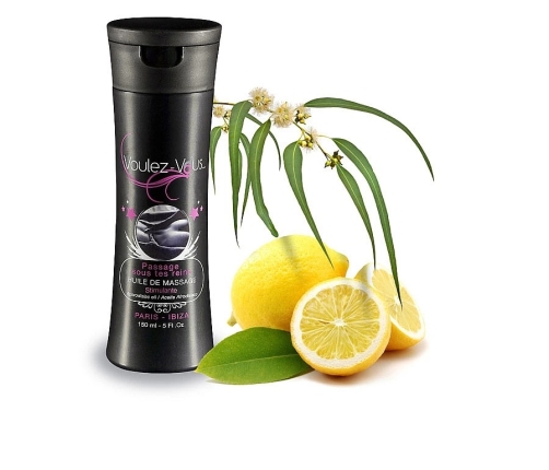 Voulez-Vous... Massage Oil Eucalyptus & Lemon 150ml - Refreshing Formula