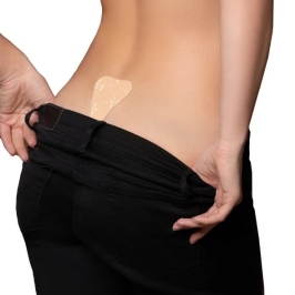 Bye Bra Adhesive Lace Thong Nude | Invisible, Reusable, One Size Bye Bra Adhesive Lace Thong Nude | Invisible, Reusable, One Size