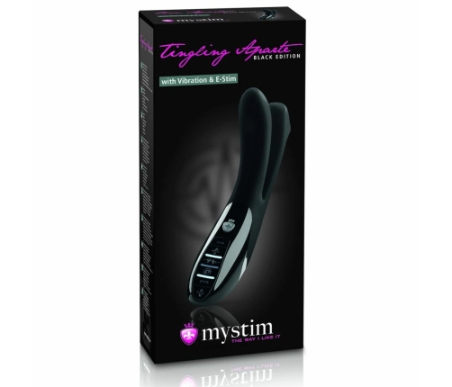 Mystim - Tingling Aparte eStim Vibrator Black