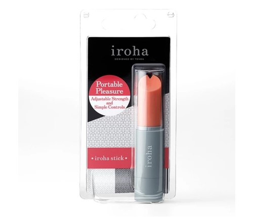 Iroha by Tenga Stick Grey Pink - Compact Discreet Intimate Device
