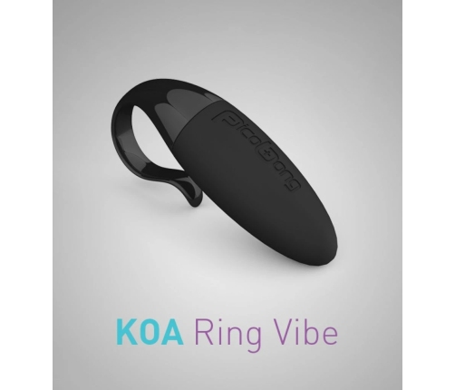 Picobong Koa Black Flexible Silicone Intimate Ring for Couples