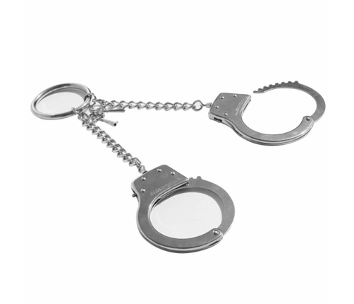 Sportsheets S&M Adjustable Metal Handcuffs with Safety Release, Silver