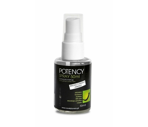 Lovely Lovers Potency Spray 50 ml - Formuła z Guaraną i Kofeiną