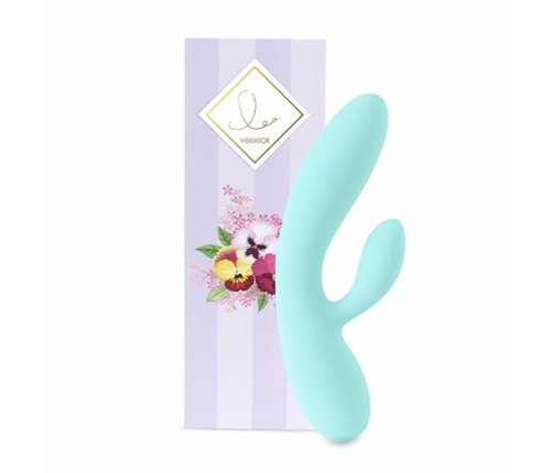 FeelzToys Lea Ocean Blue - silikonowy model podwojny, wodoodporny, 20,2 cm