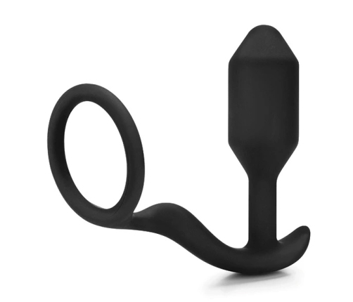 b-Vibe Snug & Tug Dual Sensation Silicone System 128g Black