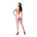 MissO P101 Sheer Cut-Out Tights Light Pink S/M - Elegant Glossy Finish