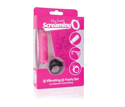 The Screaming O My Secret Remote-Controlled Intimate Panty Set Pink