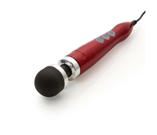 DOXY Number 3 Die Cast Wand Massager Candy Red Lightweight 28cm
