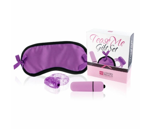 LoversPremium Tease Me Gift Set Purple - Zestaw do relaksu i masażu
