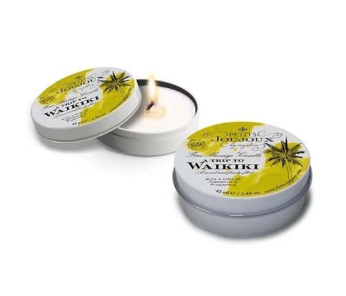 Petits Joujoux Massage Candle Waikiki 33g Coconut Pineapple Aroma