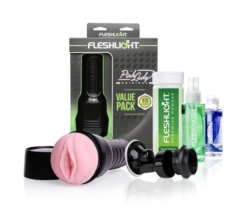 Fleshlight Pink Lady Value Pack - Zestaw pielęgnacyjny z akcesoriami
