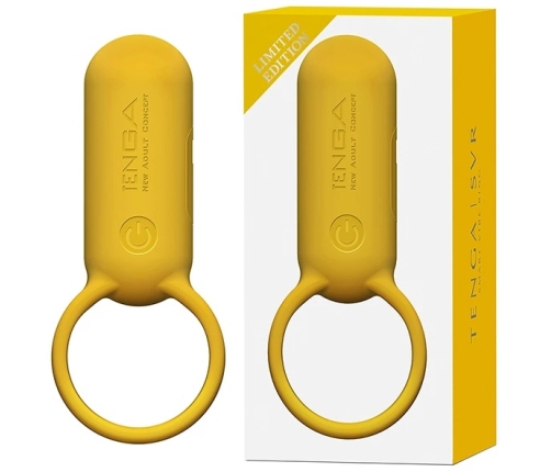 Tenga SVR Smart Vibe Ring Canyon Yellow - Rechargeable Silicone Model