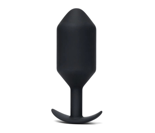 b-Vibe Snug Plug 7 Black 600g Weighted Silicone Anal Model XL