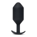 b-Vibe Snug Plug 7 Black 600g Weighted Silicone Anal Model XL