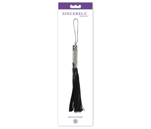 Sportsheets Sincerely Bling Flogger - Vegan Falls, Decorative Handle, 31cm