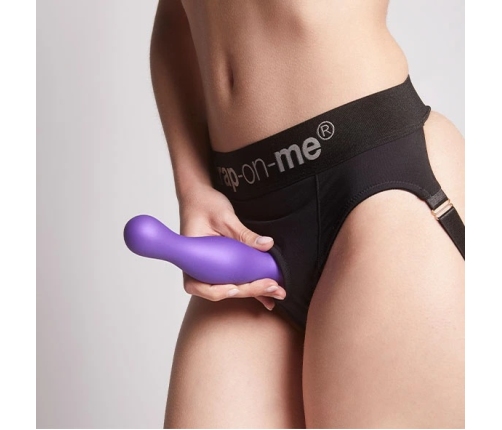 Strap-On-Me - Dildo Plug Curvy Metallic Purple L