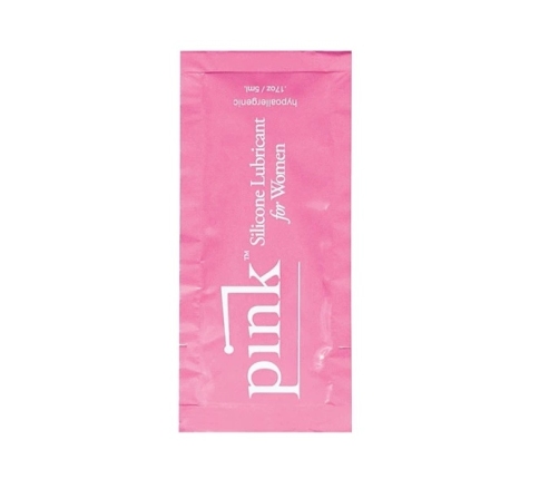 Pink Silicone Lubricant 5 ml - silikonowy żel nawilżający, saszetka