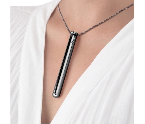 Le Wand Necklace Vibe Black - Discreet Wearable Baton, 8 Modes