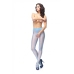 MissO P101 Sheer Tights with Comfort Opening Light Blue L/XL