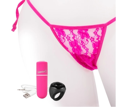 Screaming O Charged Panty Set Pink - Remote-Controlled, Rechargeable, One Size
