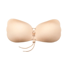 Bye Bra Lace-It Bra Strapless Adhesive Cup B Nude - Adjustable Support