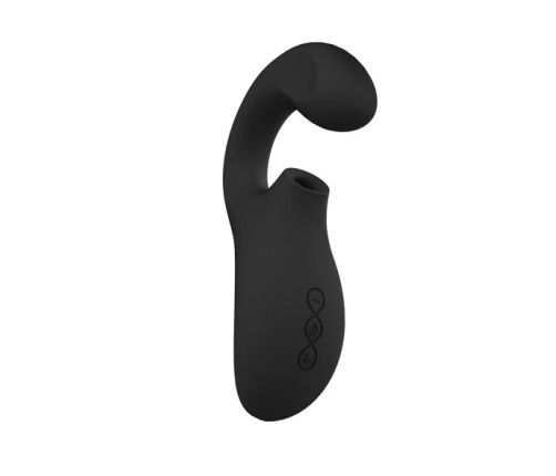 LELO - ENIGMA DOBLE ESTIMULACIÓN SUCCION MASAJEADOR NEGRO
