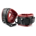 Sportsheets Saffron Adjustable Hog Tie & Cuff Set, Red-Black, Vegan Leather