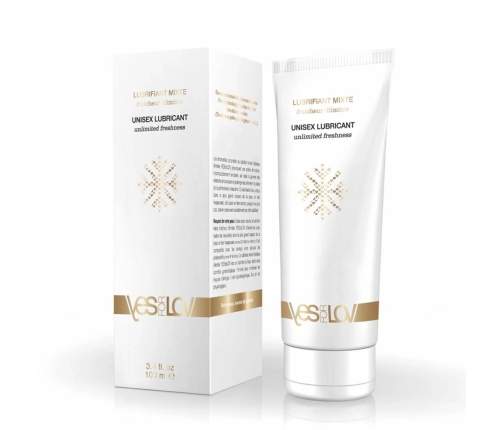 YESforLOV Unlimited Freshness Water-Based Lubricant, 100ml, Menthol Effect