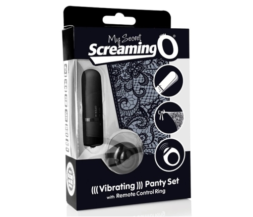 The Screaming O My Secret Remote Panty Vibe Black - 10-Mode Set