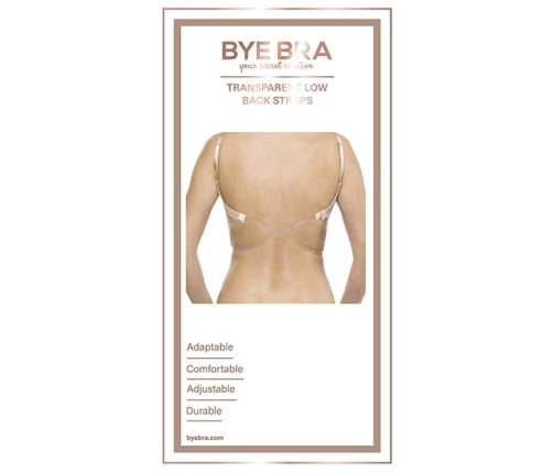 Bye Bra - Transparent Low Back Straps Clear