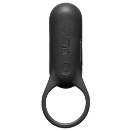 Tenga SVR Smart Vibe Ring Plus Black - silikonowy pierścień wibrujący