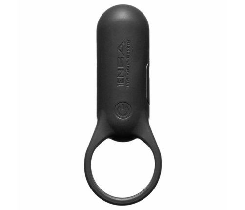 Tenga SVR Smart Vibe Ring Plus Black - silikonowy pierścień wibrujący