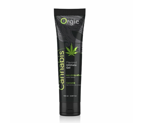 Orgie Lube Tube Cannabis 100ml Water-Based Gel with Hemp Oil & Aroma