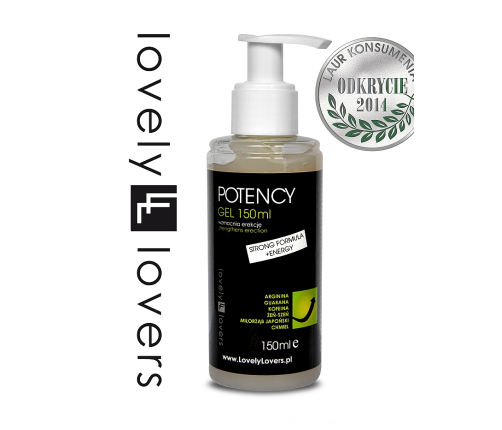 Lovely Lovers Potency Gel 150ml - żel intymny z guaraną i żeń-szeniem