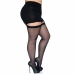 Leg Avenue Tights with Back Seam Black Adjustable Large Size