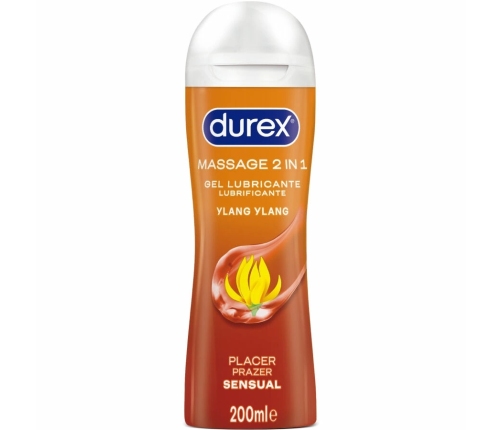 Durex 2-in-1 Massage Gel & Lubricant Ylang Ylang 200ml