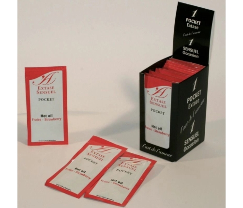 Extase Sensual Strawberry Warming Massage Oil with Pheromones 10ml