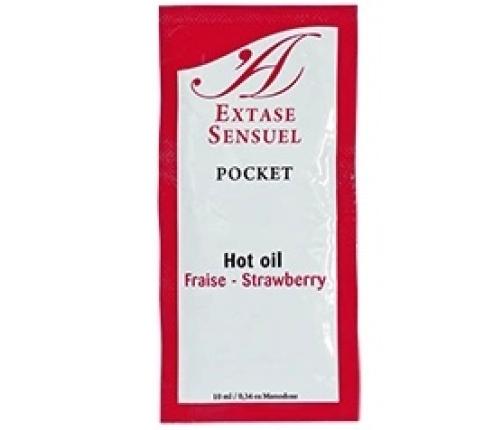 Extase Sensual Strawberry Warming Massage Oil with Pheromones 10ml