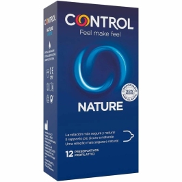 CONTROL Adapta Nature 12-Pack Transparent Latex Safety System 54mm CONTROL Adapta Nature 12-Pack Transparent Latex Safety System 54mm