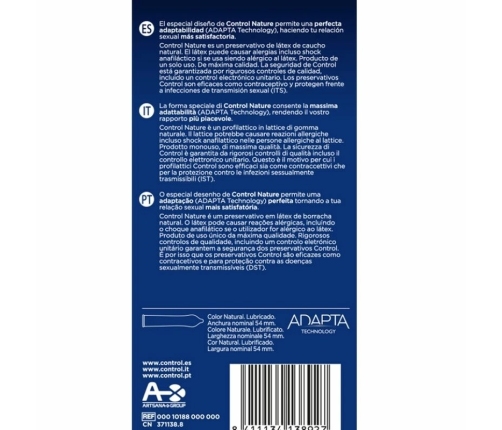CONTROL - ADAPTA NATURE PRESERVATIVOS 6 UNIDADES