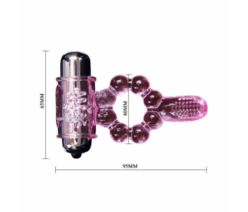 Baile Silicone Ring Pink - 10 Rhythm Intimate Vibration System