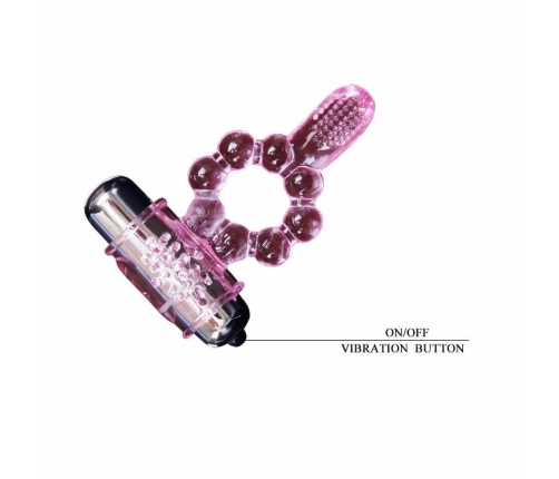 Baile Silicone Ring Pink - 10 Rhythm Intimate Vibration System