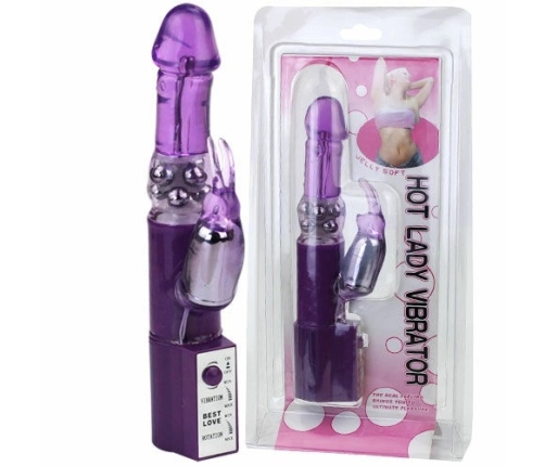 Baile Hot Lady II Dual-Action Rotating Intimate Machine 24cm Pearl Pink