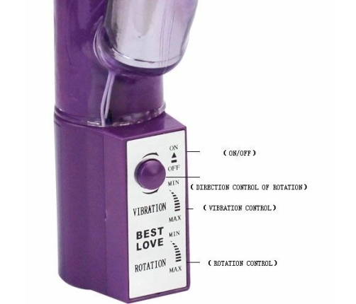 Baile Hot Lady II Dual-Action Rotating Intimate Machine 24cm Pearl Pink