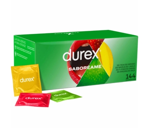 Durex Pleasure Fruits Condoms 144 pcs - Colorful, Flavored, Easy-On Design