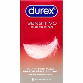 Durex Sensitive Total Contact Ultra-Thin Latex 6-Pack Condoms 52mm