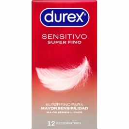 Durex Sensitive Total Contact Ultra-Thin 12-Pack, Sensi-Fit, 52mm