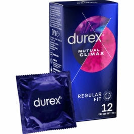 Durex Mutual Climax 12 pcs - Anatomical Condoms with Performa Lubricant