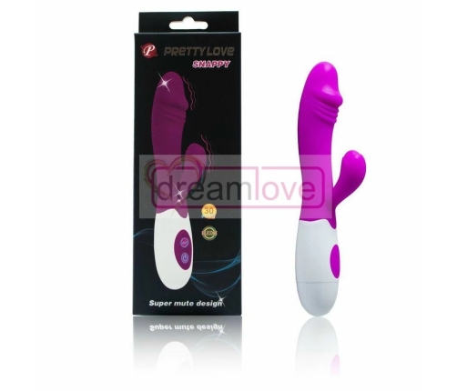 Pretty Love Flirtation Snappy Vibrator Lilac 20cm 30 Functions ABS/TPR