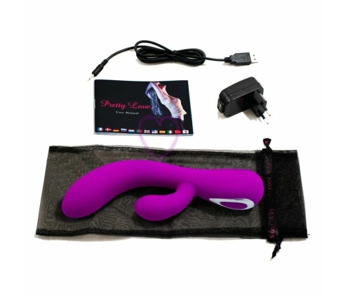 Pretty Love Smart Honey Intimate Vibrator Lilac 18cm Dual Motor Silicone